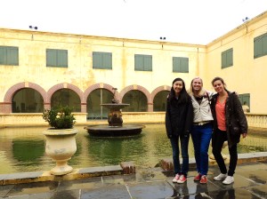 Caroline, myself and Thea in the Castle of Good Hope.