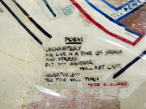 One of the poems on the map
