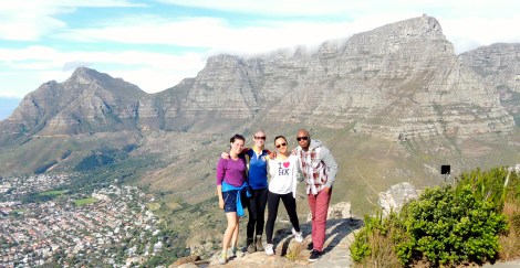 Thea, myself, Hannah, and Dan - half of Highfield House love on top of Lion's Head