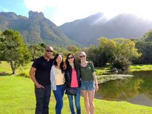 Dan, Hannah, Caroline, and myself entering Kirstenbosch