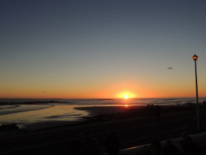 Winter sunset in Cape Town