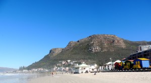 The beach at Muizenberg