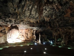 The first chamber in the Cango caves