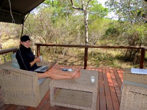 And a patio, of course. Because you can't just have a vestibule in Africa.