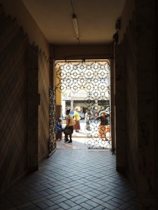 Looking out to the street