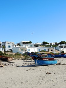 Boats on the beach in Paternoster