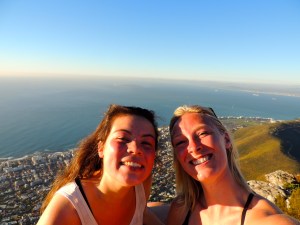 Thea and I at sunset on Lion's Head