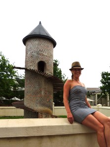 Outside the goat tower!