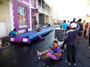 Waterslide down Lower Main Road