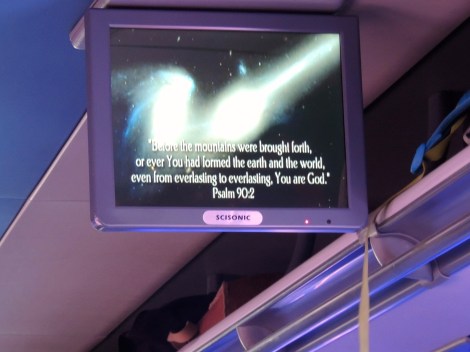 Nothing like bible verses blasting for twenty straight hours