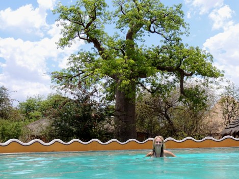 Biggest pool in the Kalahari!