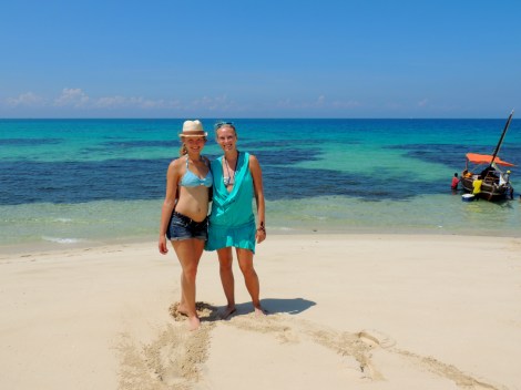 Julia and I getting our tan on