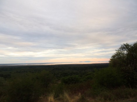 Sunset over the lake