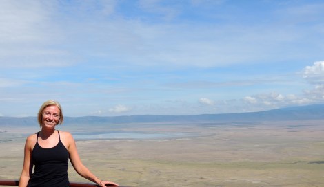 In front of the Crater