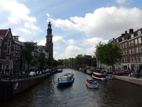 Amsterdam, by land.