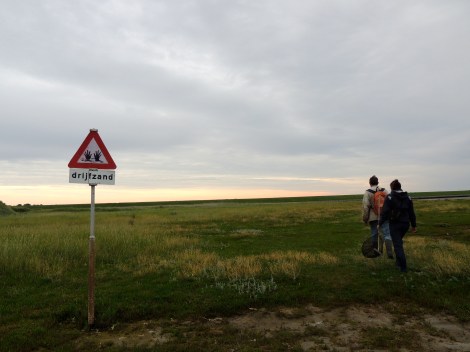 Let's hope he knows where not to walk...