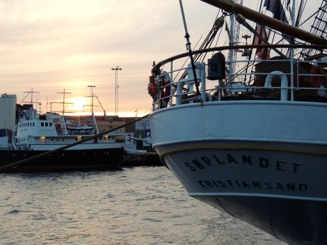 Kristiansand at sunset