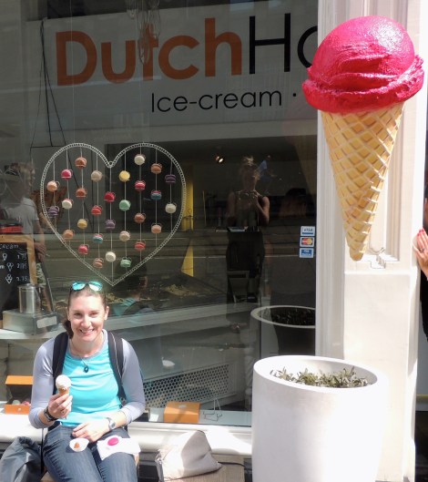 Madi enjoying her treats