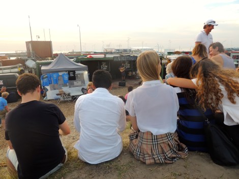 Enjoying the view of the Main Stage