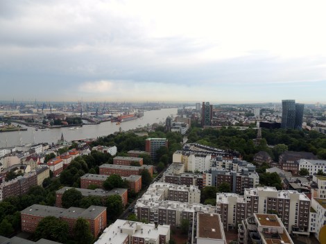 Hamburg from above - view of the dancing buildings!