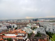 Hamburg from above - view of the icecube building that has cost Hamburg taxpayers waaaayyyy too much money.