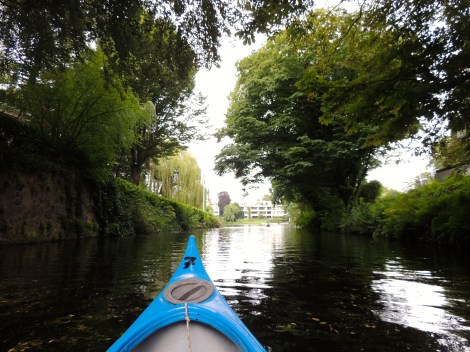 Heading into a mini residential lake