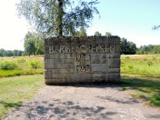 Sign commemorating the POW and concentration camps