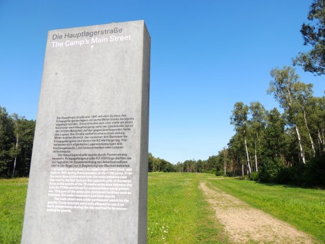 Main street in Bergen-Belsen