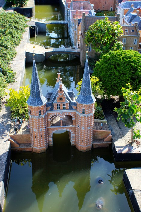 The juxtaposition of the large koi fish and the tiny models really cracked me up... Madi didn't find it as funny...