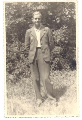 Dziadzius in Germany. You can see the bade on his jacket marking him as a Pole.